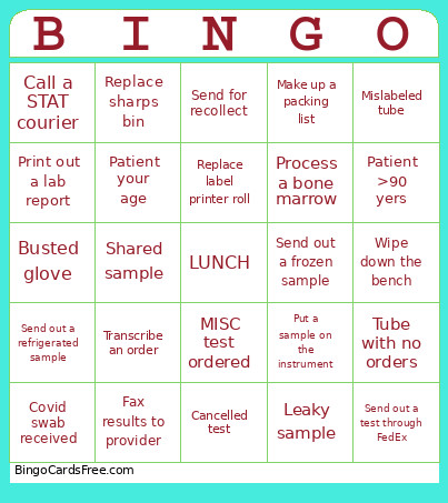 LAB WEEK LA Bingo Card