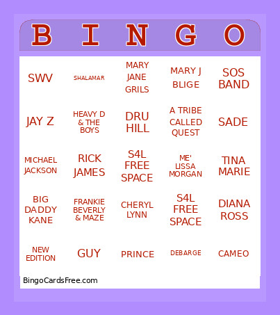 LADIES GAME NIGHT Bingo Card