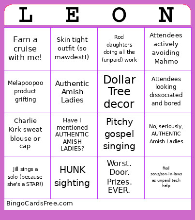 Ladies Retreat 2026 Bingo Card