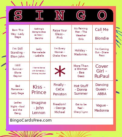 LAGER SINGO Bingo