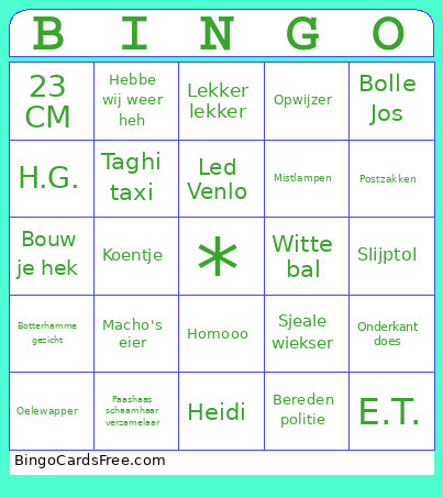 Lapzwanzerie Bingo Card