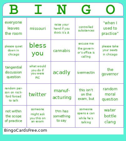law class Bingo