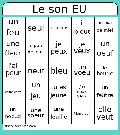 Le Son EU Bingo Card