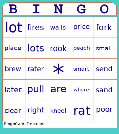 Leading Reading Bingo Card
