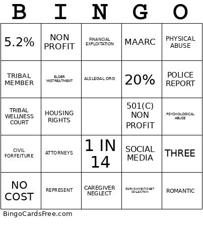 LEGAL BINGO 