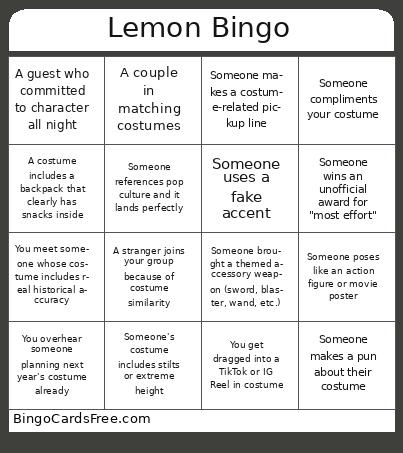 Lemon Bingo
