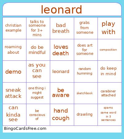 leonard Bingo