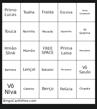 Leozinho Bingo Card