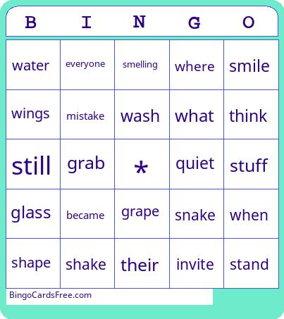 Letterland Units 3 & 4 Bingo