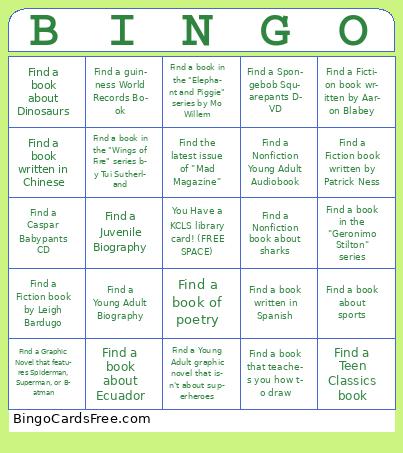 Library Bingo