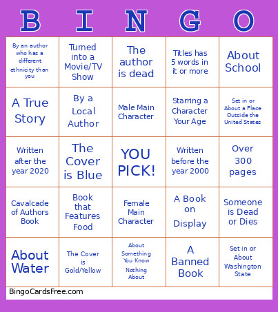 Library ! Bingo Card