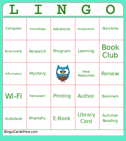 LINGO Bingo Card