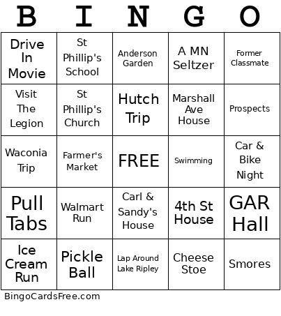 Litchfield BINGO