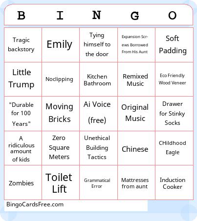 Little John Bingo Cards Free Pdf Printable Game, Title: BINGO