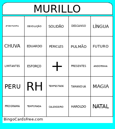 LIVE DE NATAL Bingo Card