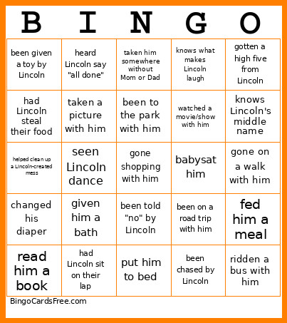 LKM-bday2026 Bingo Card