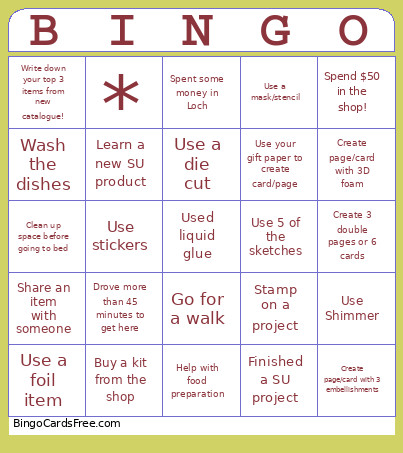Loch September 2026 Bingo Card