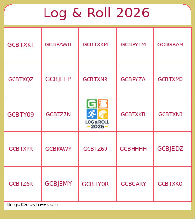 Log & Roll 2026 Bingo Card