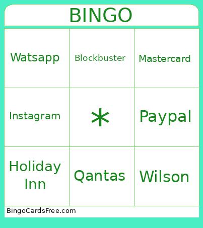 Logo Bingo Card