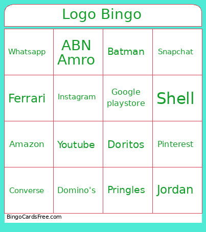 Logo Bingo Card