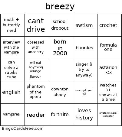Lololololol Bingo Card