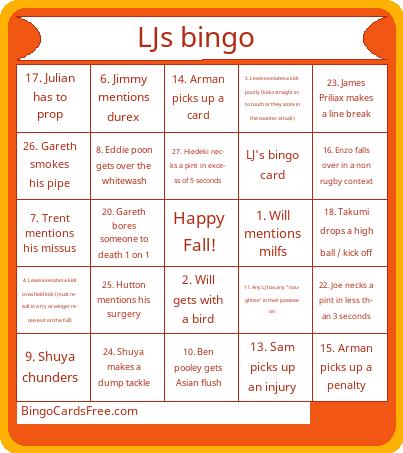 London Japanese Bingo Cards Free Pdf Printable Game, Title: LJs bingo 