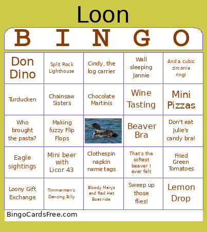 Loon Bingo Card