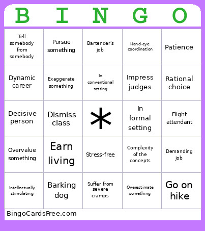 Lop 9 Bingo Card
