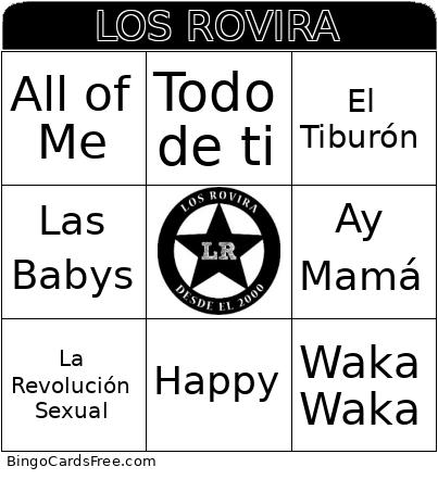 lOS ROVIRA Bingo