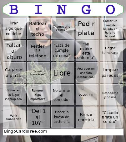 Luchito Bingo Card
