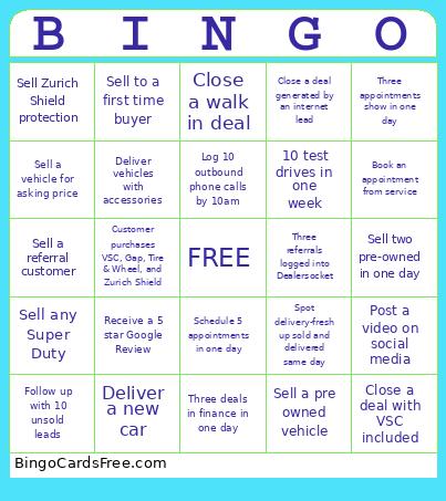 Lunghamer Bingo Card