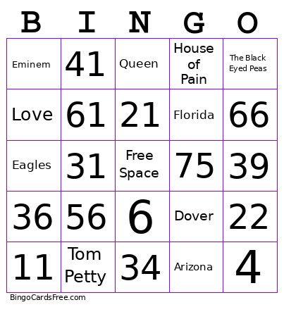 MaddHatter Bingo Card