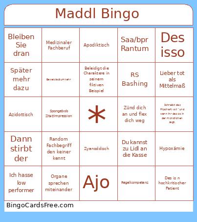 Maddl Bingo