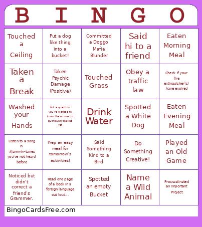 Mafia Dog ? Bingo Card
