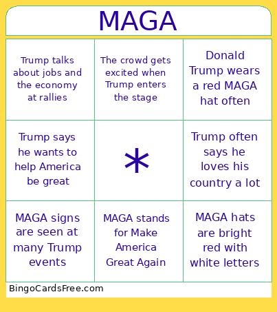 MAGA MAGA Bingo