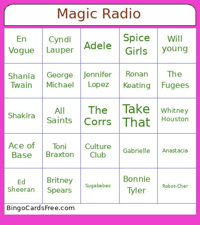 Magic Radio Bingo
