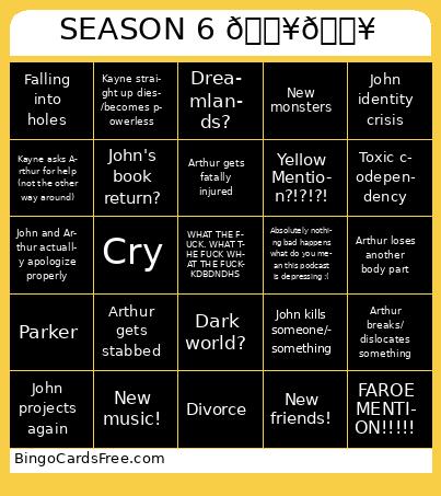 Malevolent BINGO ☹️