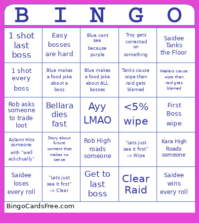 Manaforge First Night Bingo Card
