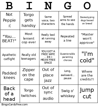 Manos, Hands Of Fate Bingo Card