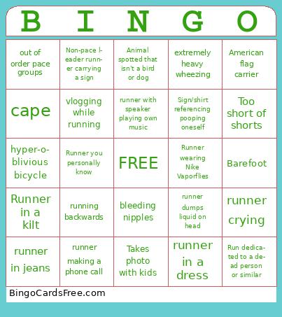 Marathon Bingo