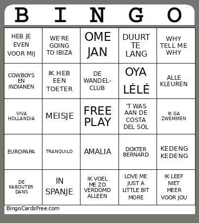 Marcel - Ronde 2 Bingo Card