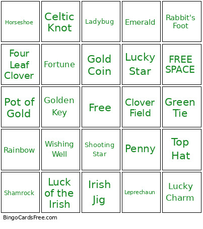 March Bingo Card 2
