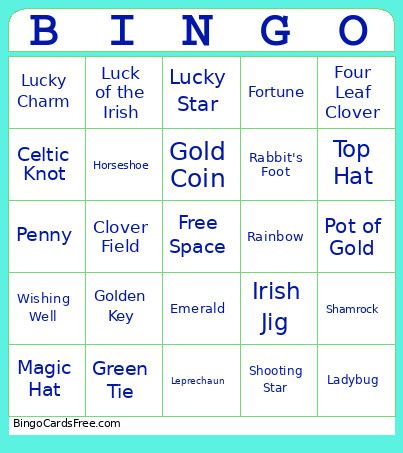 March Bingo Card