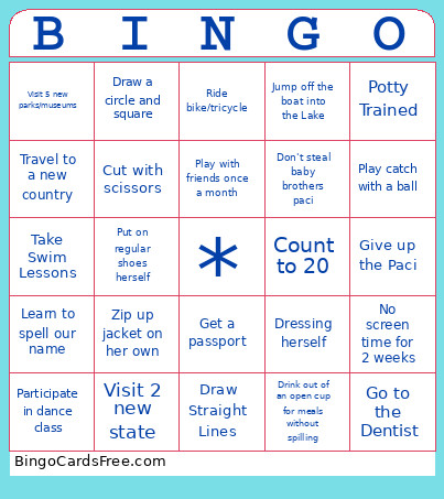 Margo Bingo Card