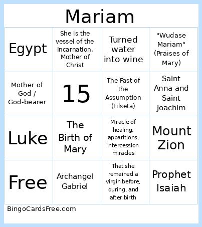 Mariam Bingo