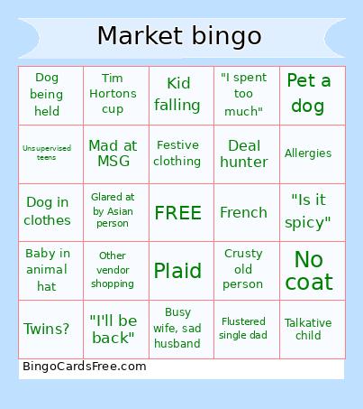 Market bingo