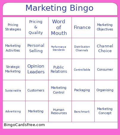 Marketing Bingo