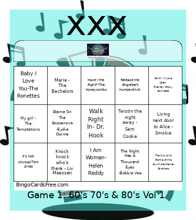 Marmong Waters Bingo Card