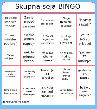Marolt Seja Bingo Card