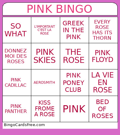 MARTINE DENIS Bingo Card